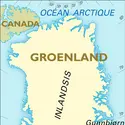 Groenland [Danemark] : carte générale - crédits : Encyclopædia Universalis France