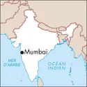 Bombay (Mumbai) : carte de situation - crédits : © Encyclopædia Universalis France