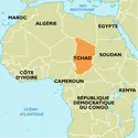 Tchad : carte de situation - crédits : Encyclopædia Universalis France