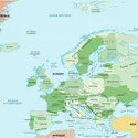 Europe : carte générale - crédits : Encyclopædia Universalis France