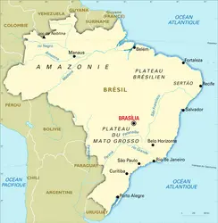 Brésil : carte générale - crédits : Encyclopædia Universalis France