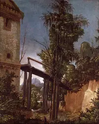 Paysage avec une passerelle, A. Altdorfer - crédits :  Bridgeman Images 