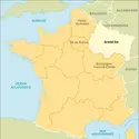 Grand Est : carte de situation - crédits : Encyclopædia Universalis France