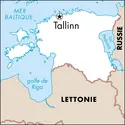 Tallinn : carte de situation - crédits : © Encyclopædia Universalis France