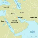 Koweït : carte de situation - crédits : Encyclopædia Universalis France