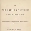 L'Origine des espèces au moyen de la sélection naturelle, de C. Darwin - crédits : © Library of Congress, Washington, D.C.