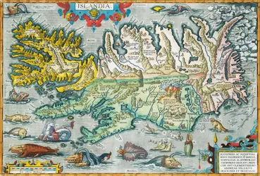 Carte ancienne de l’Islande - crédits : Fine Art Photographic Library/ Corbis/ Getty Images