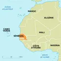 Sénégal : carte de situation - crédits : Encyclopædia Universalis France