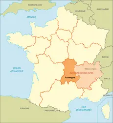 Ancienne région Auvergne - crédits : © Encyclopædia Universalis France