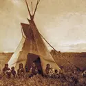 Tipi chipewyan - crédits : © Library of Congress, Washington, D.C.