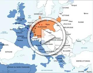 La fin de la Première Guerre mondiale, 1917-1918 - crédits : Encyclopædia Universalis France