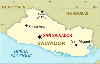 Salvador : carte générale - crédits : Encyclopædia Universalis France