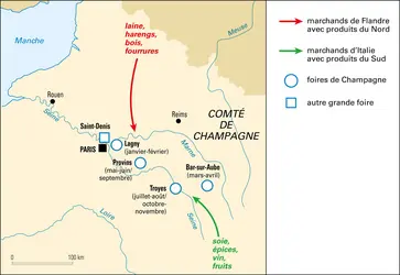 Foires de Champagne - crédits : © Encyclopædia Universalis France