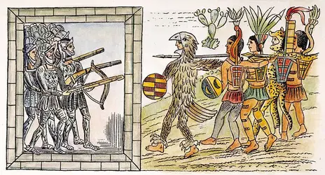 Affrontement entre Aztèques et Espagnols - crédits : © The Granger Collection, New York