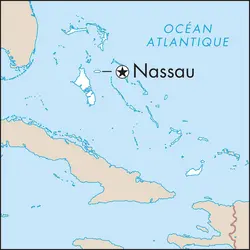 Nassau : carte de situation - crédits : © Encyclopædia Universalis France