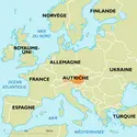 Autriche : carte de situation - crédits : Encyclopædia Universalis France