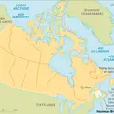 Nouveau-Brunswick : carte de situation - crédits : Encyclopædia Universalis France