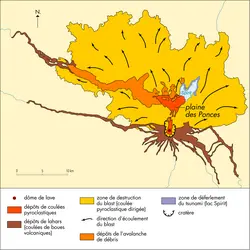 Effets de l'éruption du mont Saint Helens, 1980 - crédits : © Encyclopædia Universalis France