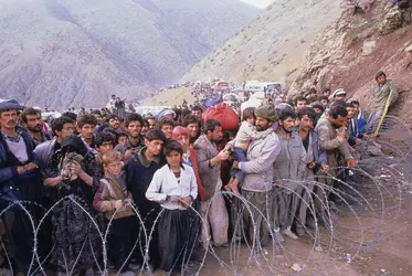 Exode kurde en Irak, 1991 - crédits : Kaveh Kazemi/ Getty Images