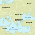 Macédoine&nbsp;du Nord&nbsp;: carte de situation - crédits : Encyclopædia Universalis France