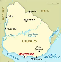Uruguay : carte générale - crédits : Encyclopædia Universalis France