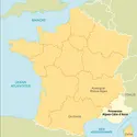 Provence-Alpes-Côte d'Azur : carte de situation - crédits : Encyclopædia Universalis France