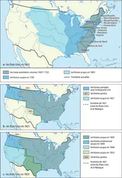 États-Unis : la formation du territoire - crédits : © Encyclopædia Universalis France