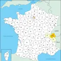 Haute-Savoie : carte de situation - crédits : © Encyclopædia Universalis France