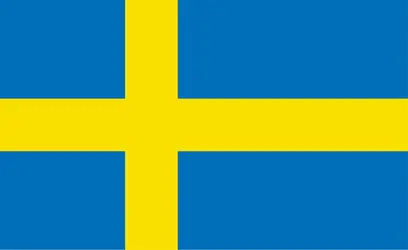 Suède : drapeau - crédits : Encyclopædia Universalis France