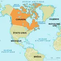 Canada : carte de situation - crédits : Encyclopædia Universalis France