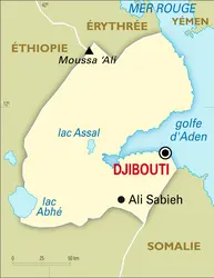 Djibouti : carte générale - crédits : Encyclopædia Universalis France