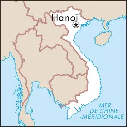 Hanoï : carte de situation - crédits : © Encyclopædia Universalis France