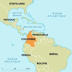 Colombie : carte de situation - crédits : Encyclopædia Universalis France