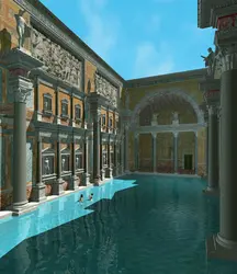 Reconstitution des thermes de Caracalla, Rome, Italie - crédits : Altair4 Multimedia, Rome