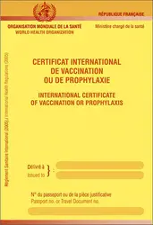Certificat international de vaccination - crédits : © Service de presse/ OMS