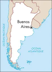 Buenos Aires : carte de situation - crédits : © Encyclopædia Universalis France