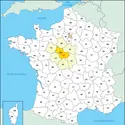 Loir-et-Cher : carte de situation - crédits : © Encyclopædia Universalis France