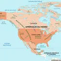 Amérique du Nord : carte générale - crédits : Encyclopædia Universalis France