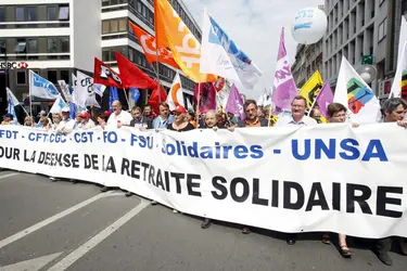 Manifestation syndicale en France, 2008 - crédits : Franck Crusiaux/ Gamma-Rapho/ Getty Images