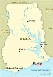 Ghana : carte générale - crédits : Encyclopædia Universalis France