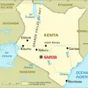 Kenya : carte générale - crédits : Encyclopædia Universalis France