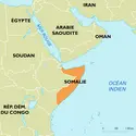 Somalie : carte de situation - crédits : Encyclopædia Universalis France