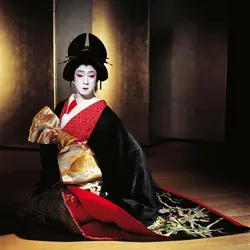 Scène de théâtre kabuki au Japon - crédits : Herve Bruhat/ Gamma-Rapho/ Getty Images