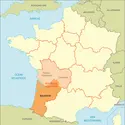 Ancienne région Aquitaine - crédits : © Encyclopædia Universalis France