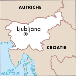 Ljubljana : carte de situation - crédits : © Encyclopædia Universalis France