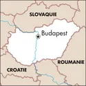 Budapest : carte de situation - crédits : © Encyclopædia Universalis France