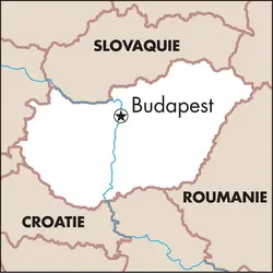 Budapest : carte de situation - crédits : © Encyclopædia Universalis France