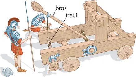 Catapulte romaine - crédits : © Encyclopædia Britannica, Inc.