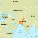Pakistan : carte de situation - crédits : Encyclopædia Universalis France