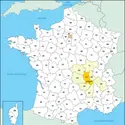 Loire : carte de situation - crédits : © Encyclopædia Universalis France